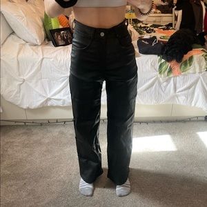 SHEIN leather pants
